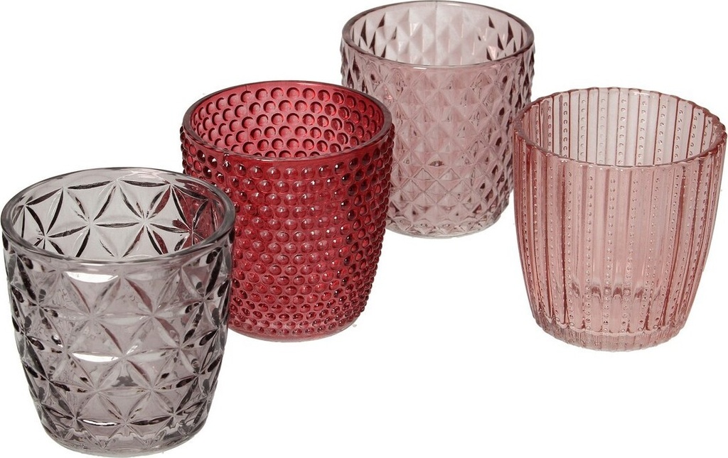 [4020607686496] Teelichthalter im Set Altare 4 Stck. pink